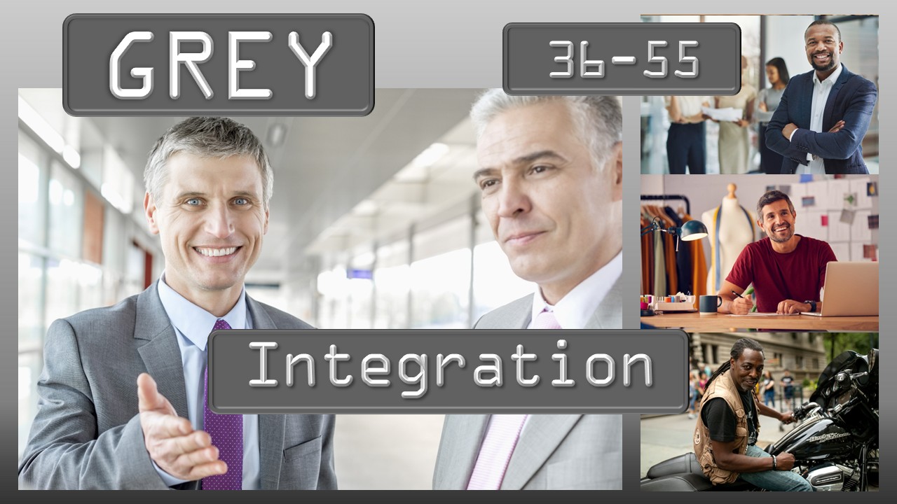 four stages of male maturity grey stage