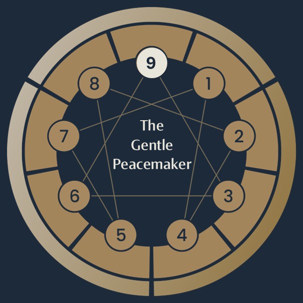 enneagram for men graphic type 9 the gentle peacemaker